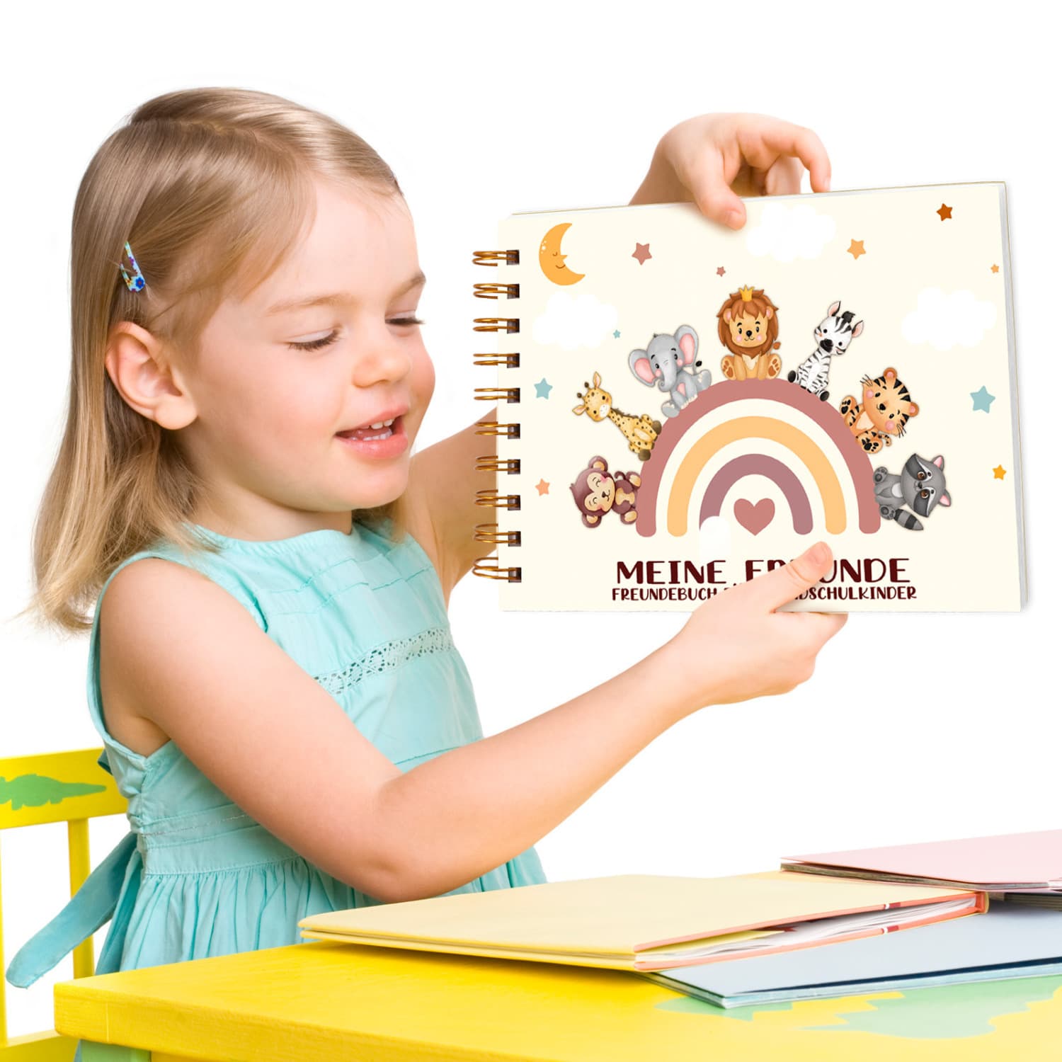 Freundebuch Vorschule & Grundschule Tiermotiv