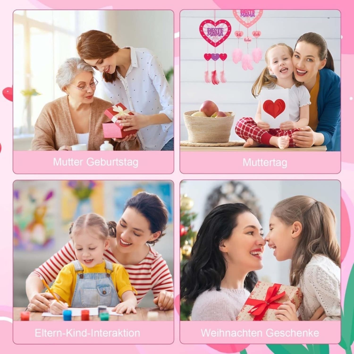 6-Piece Heart Dream Catcher Craft Kit BEST MOM