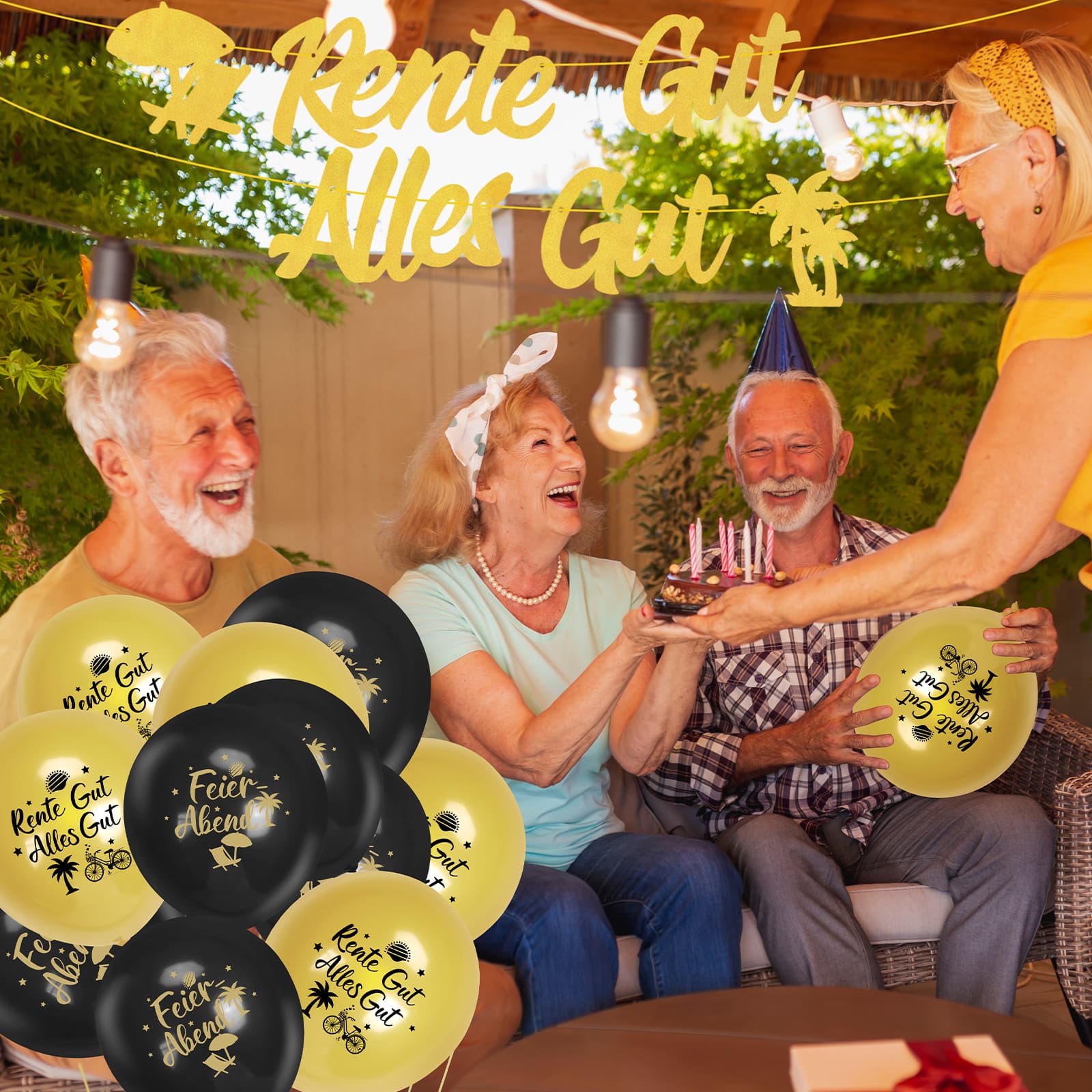 19-teiliges Ruhestand-Dekorationsset Holzornament