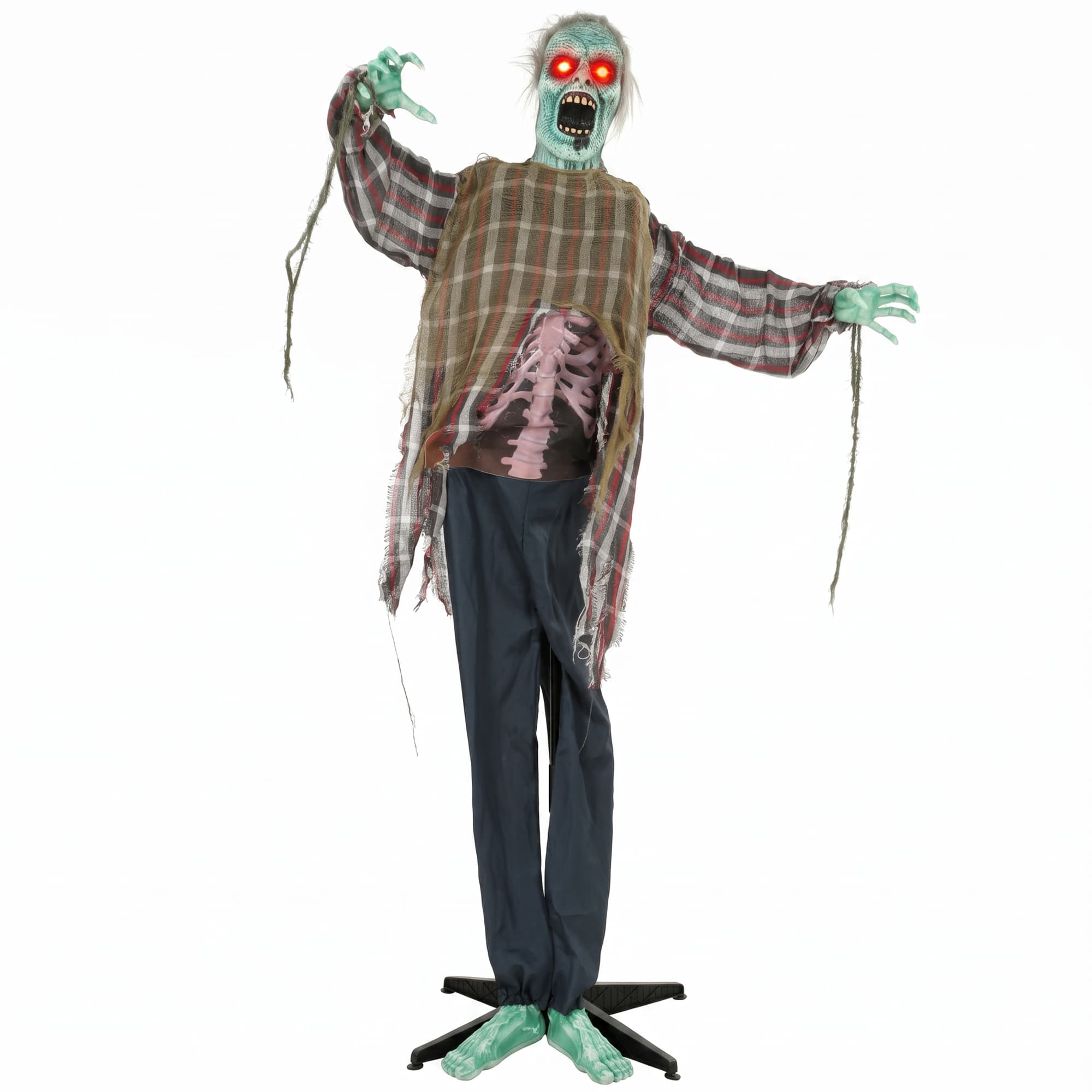 Figura zombie Halloween 170 cm con sonido