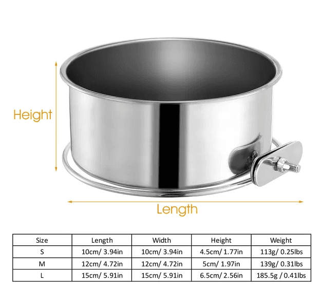 Stahl Dog Bowl Hanging Food Bowl