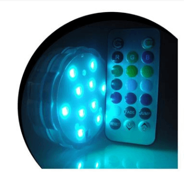 Farbenfrohe Unterwasser-Lichter mit Fernbedienung