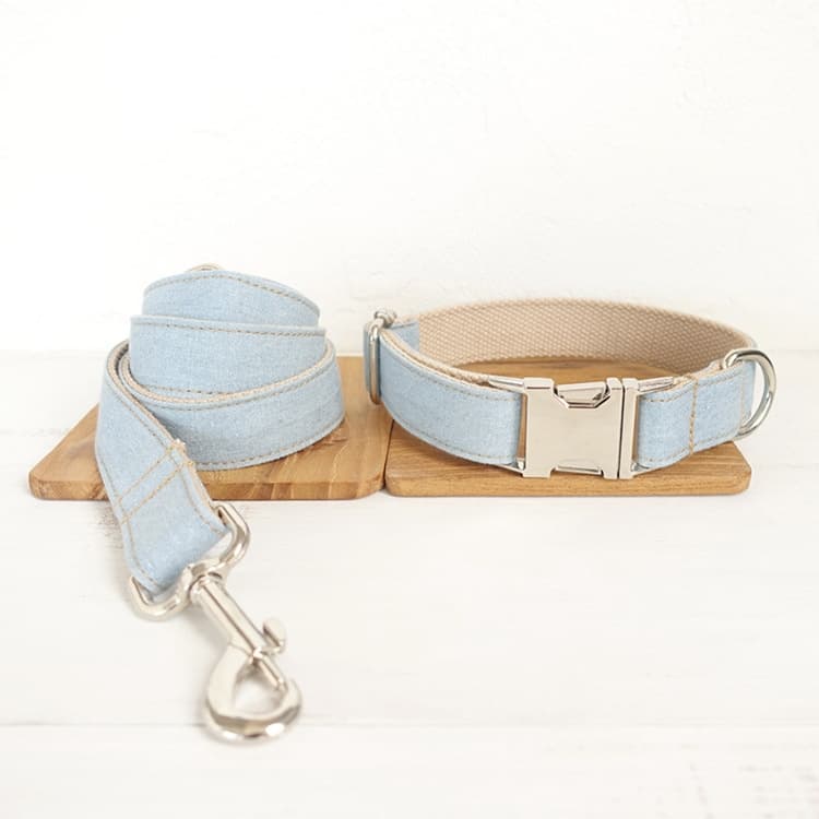 Cane blu di Denim - Guinzaglio di 80 cm