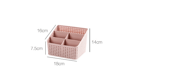 Scatola di stoccaggio cosmetici in rattan