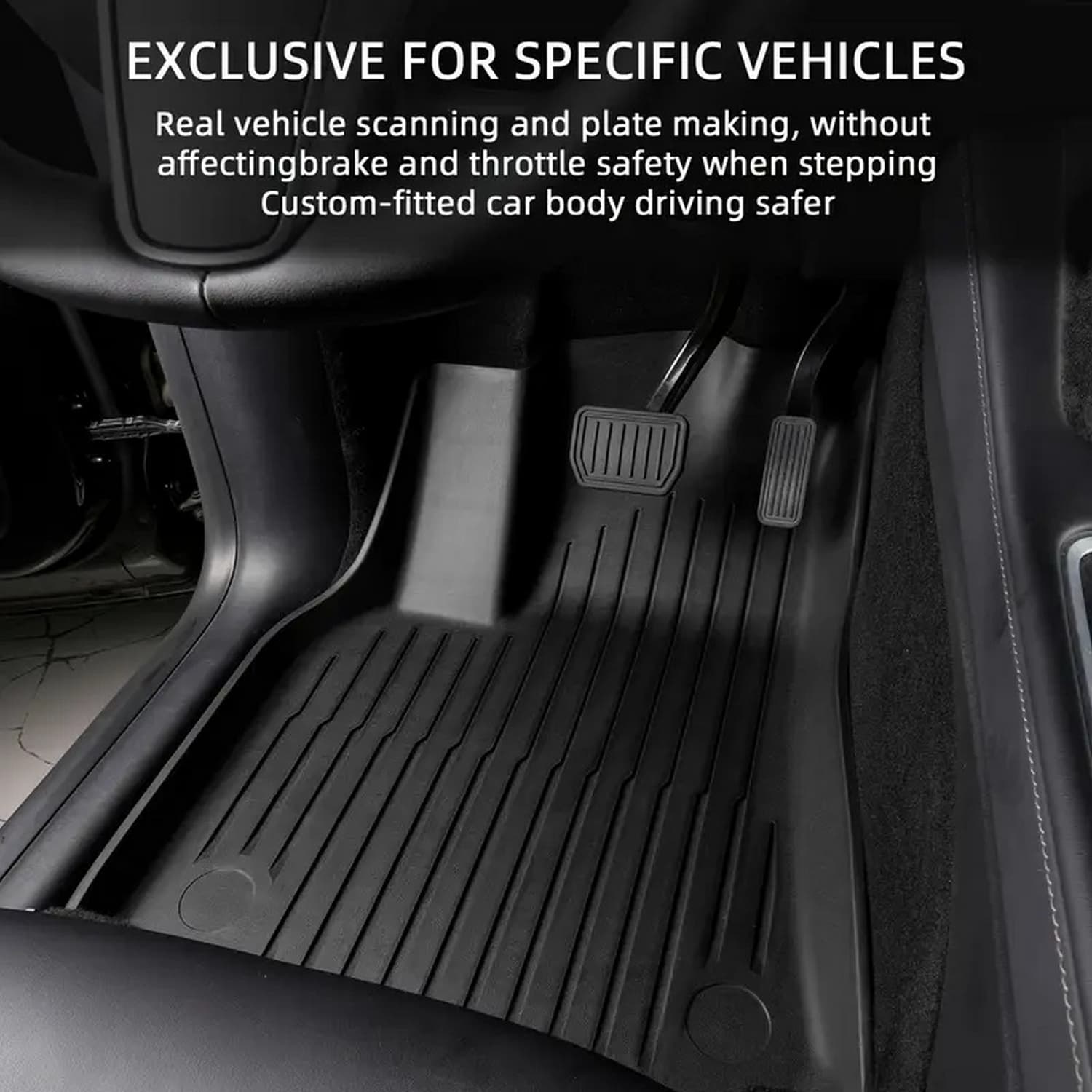 Juego de 6 alfombrillas de suelo TPE para todo clima para Tesla Model Y 2021-2024, ajuste personalizado para 5 plazas, delanteras y traseras antideslizantes y maletero