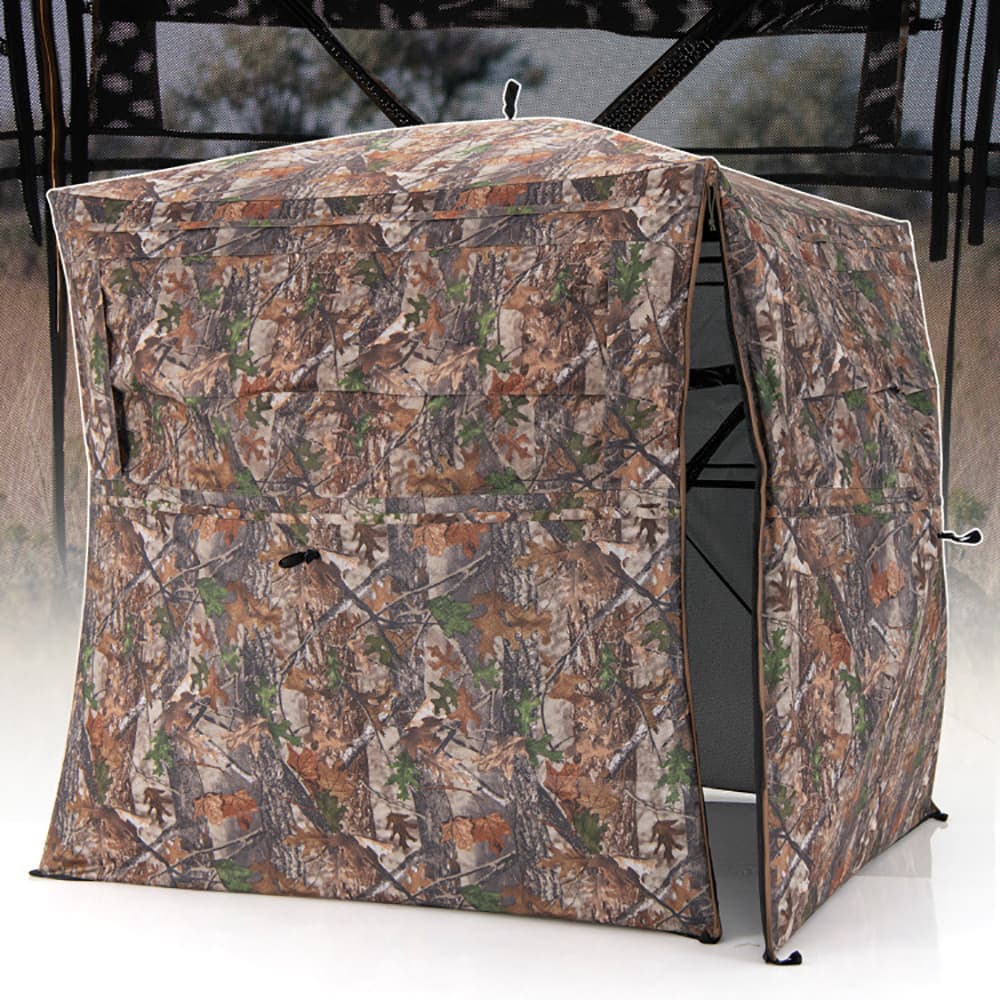 Blind de chasse 360 degrés unilatéral transparent au sol pour 2-3 personnes