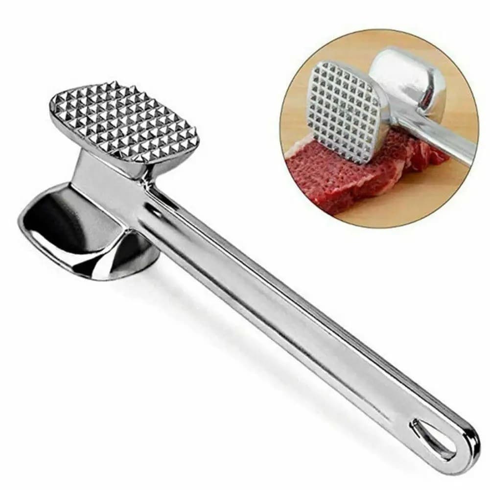Double-sided meat tenderizer in aluminium alloy