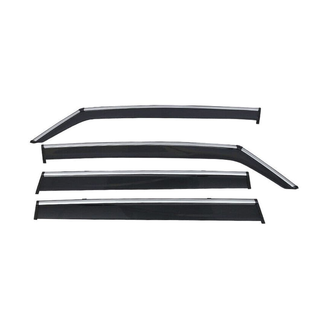 Per J Eep 15-22 J Eep Renegade Visors di finestra Protezione sole pioggia Vent W- Chrome Trim