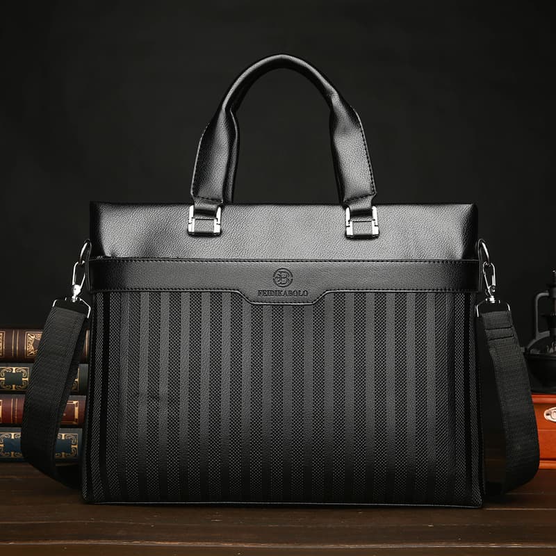 Herrenhandtasche Casual Briefcase Horizontal Soft Leather