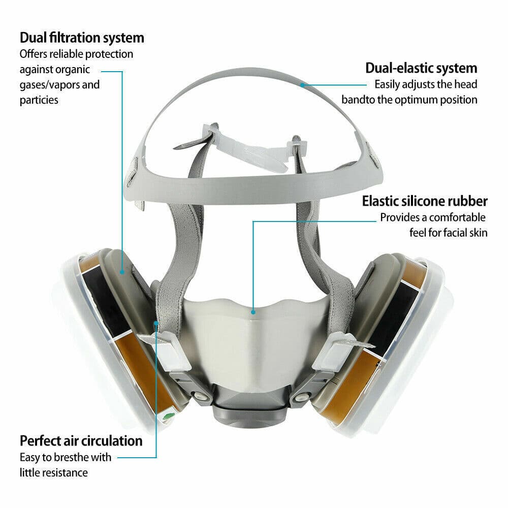 Máscara facial completa 17 piezas con filtros