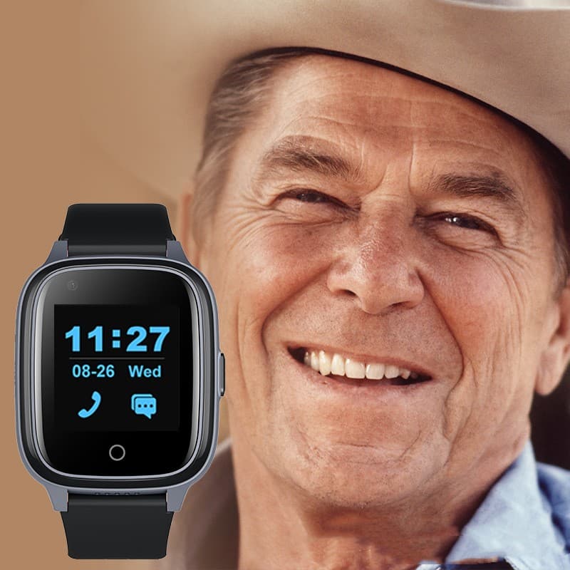 Montre intelligente 4G pour personnes âgées avec positionnement et anti-perte