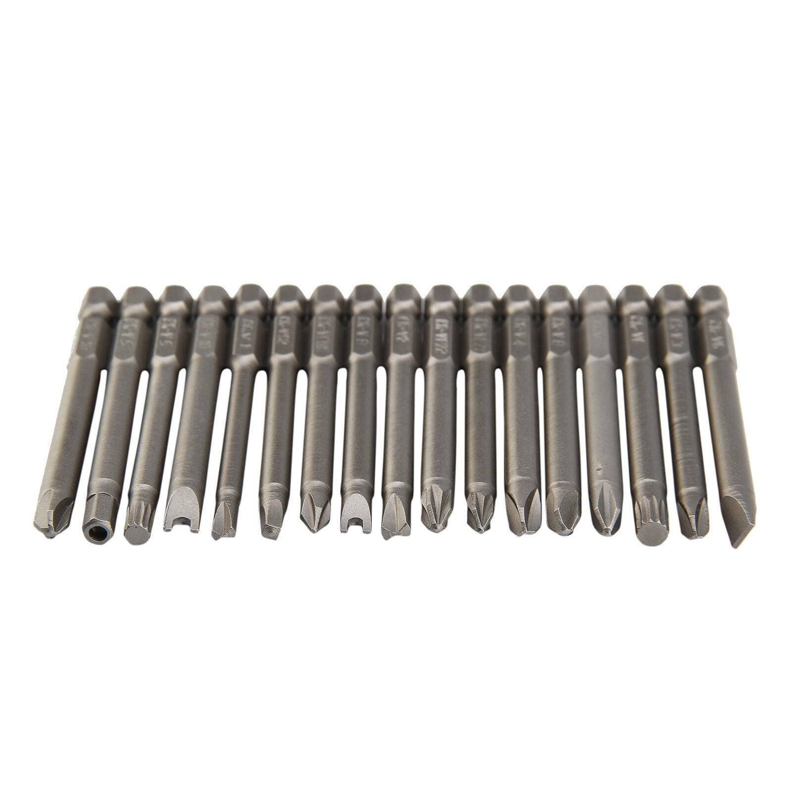 50-teiliges Schraubendreher-Bit-Set, 75 mm, für Sicherheitsschrauben
