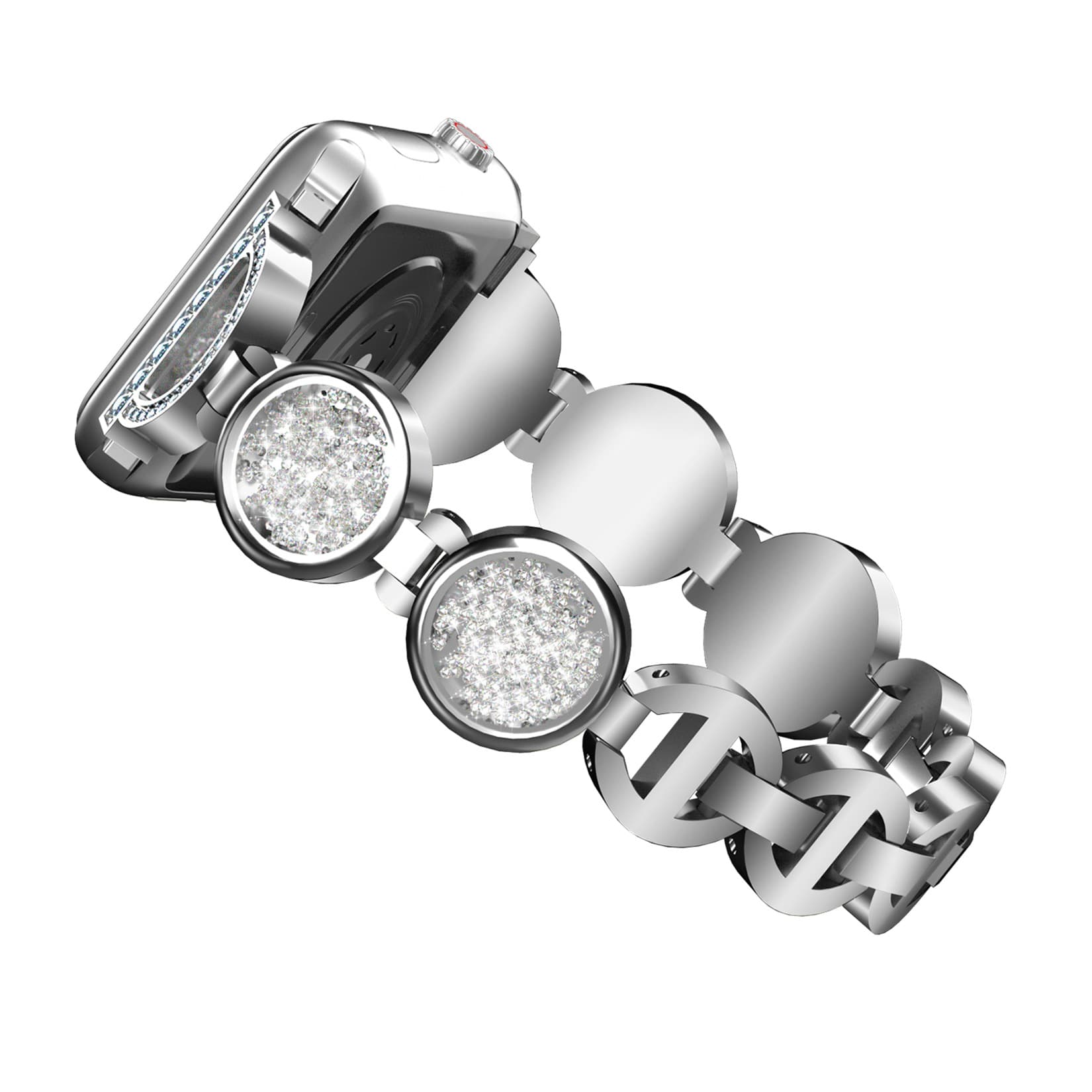 Nuova Cinturino Orologio Quicksand in Alloy Incastonato di Diamanti