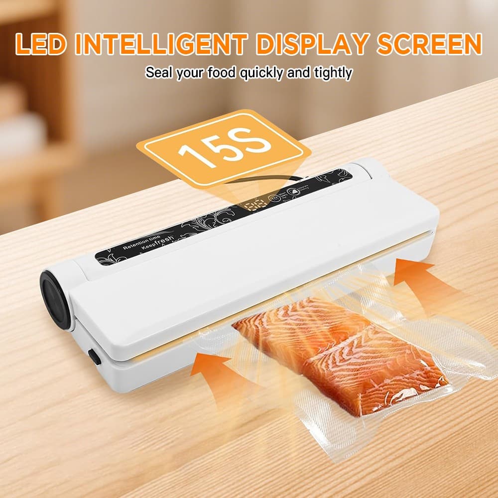 Electric Food Vacuum Sealer Automatic Dry Wet Sealing Machine