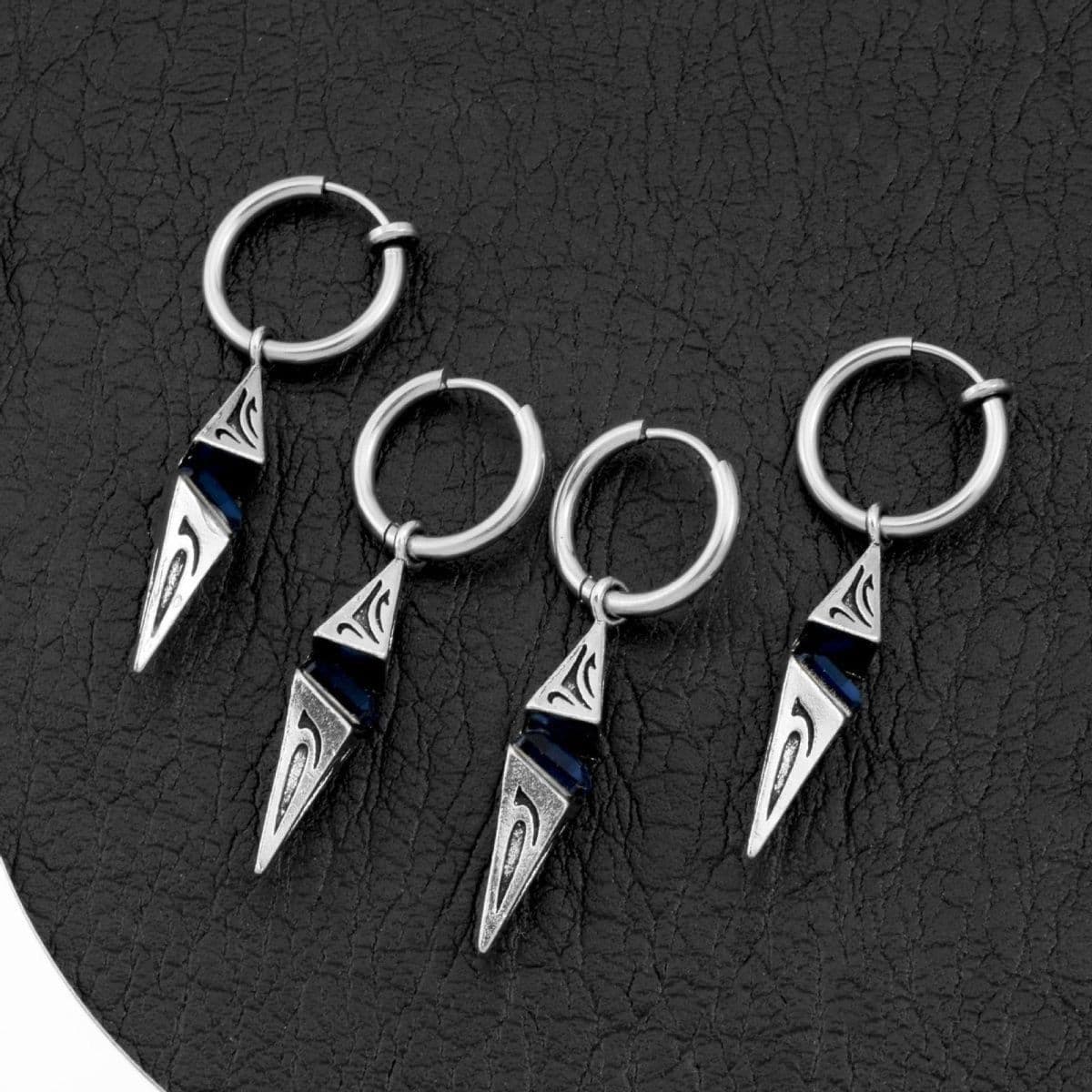Starburst Rhombus Zircon Huggie & Clip On Ohrringe - Geometrischer Unisex Trend