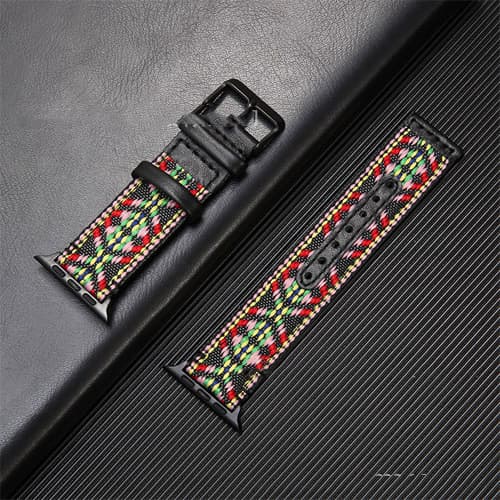 Genuine Leather Canvas Ethnic Replacement Nylon Strap
