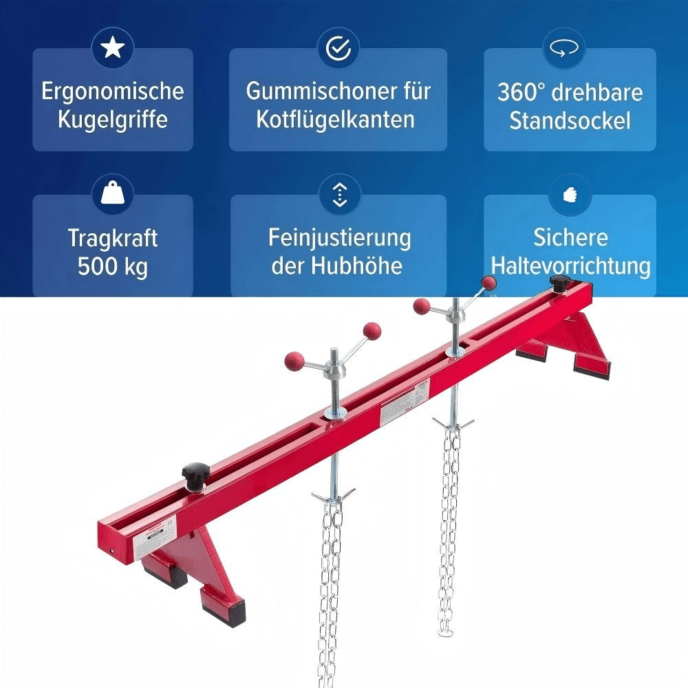 Motorstütze 500 kg für Kotflügelmontage