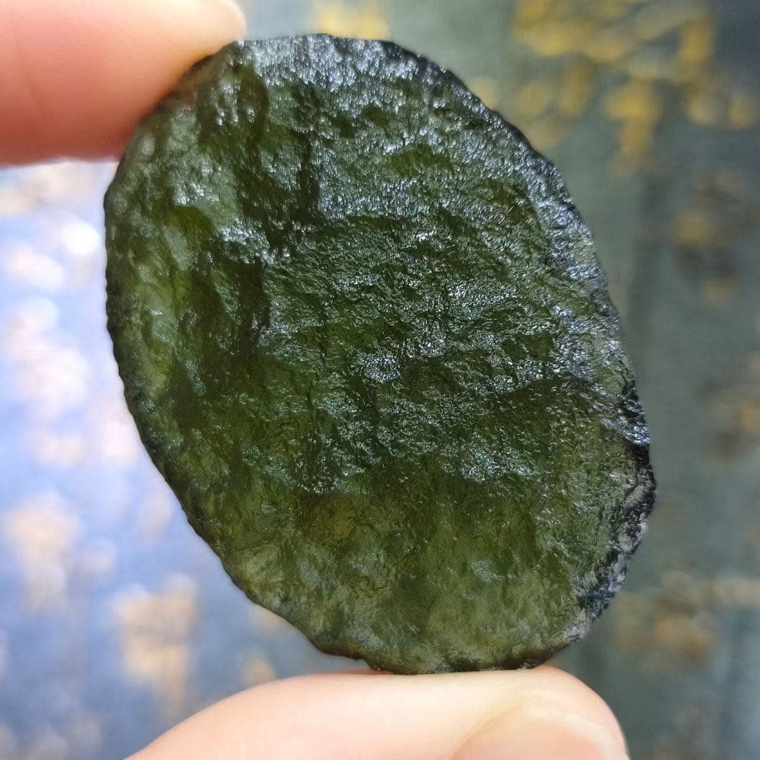 Grüner Glas-Meteorit-Formenergie Stein Anhänger für Männer und Frauen