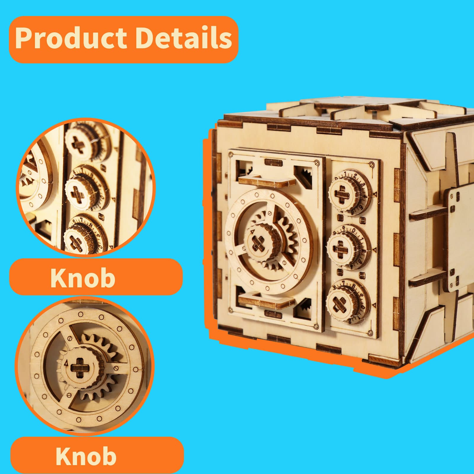 Sales Are Prohibited On The TEMU And SHEIN - 3D Wooden Puzzle DIY Locker Puzzle Box With Combination Model Kit For Adults To Build  Mechanical Store Y