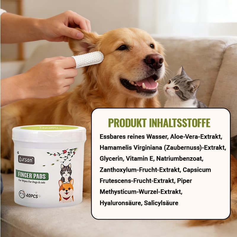 Protecteur d'oreille pour animaux antibactérien et anti-poux de la poussière