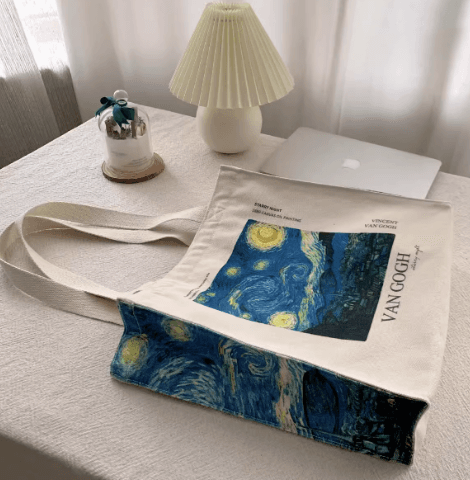 Starry Sky Canvas Shoulder Bag