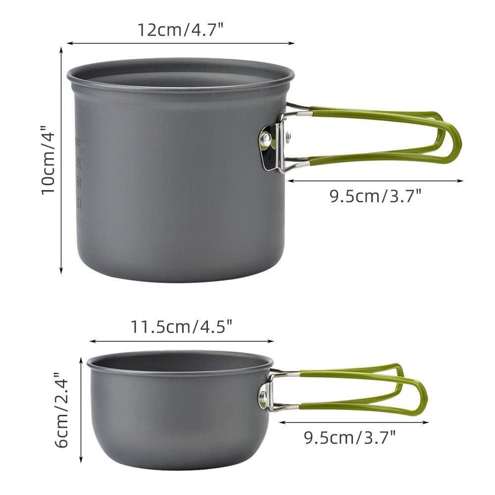 Kit de cuisine de camping portable avec réchaud à gaz