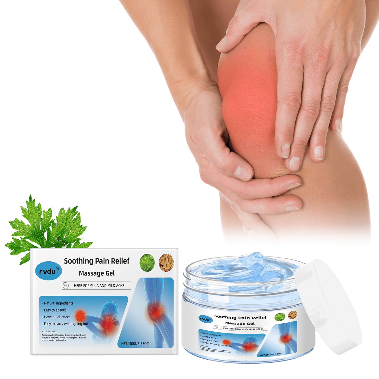 Rvdu JointCare Gel - Knie, Lenden, Schulter & Nacken Muskelpain Body Care Massage Cream Gel