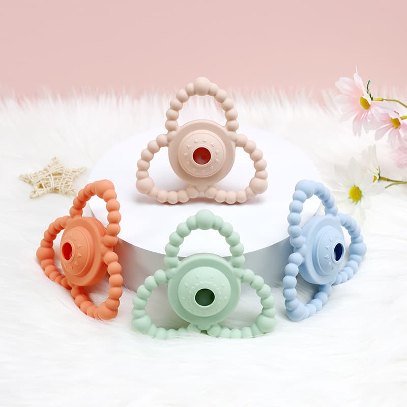 Silicone Baby Hand Bell - Lebensmittelecht, Kindersicher