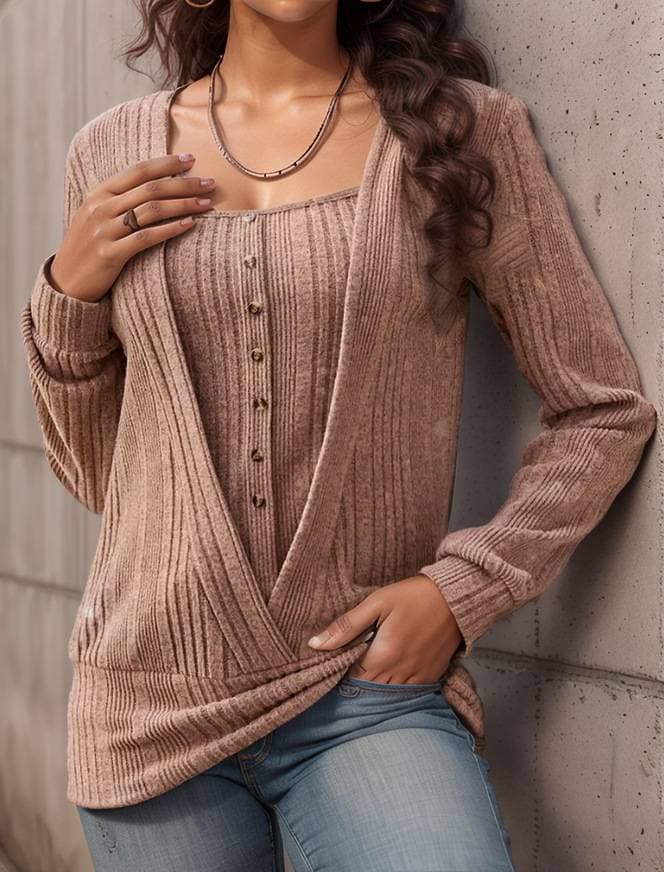 Damen Top Bluse Shirt in den Größen S bis 2XL