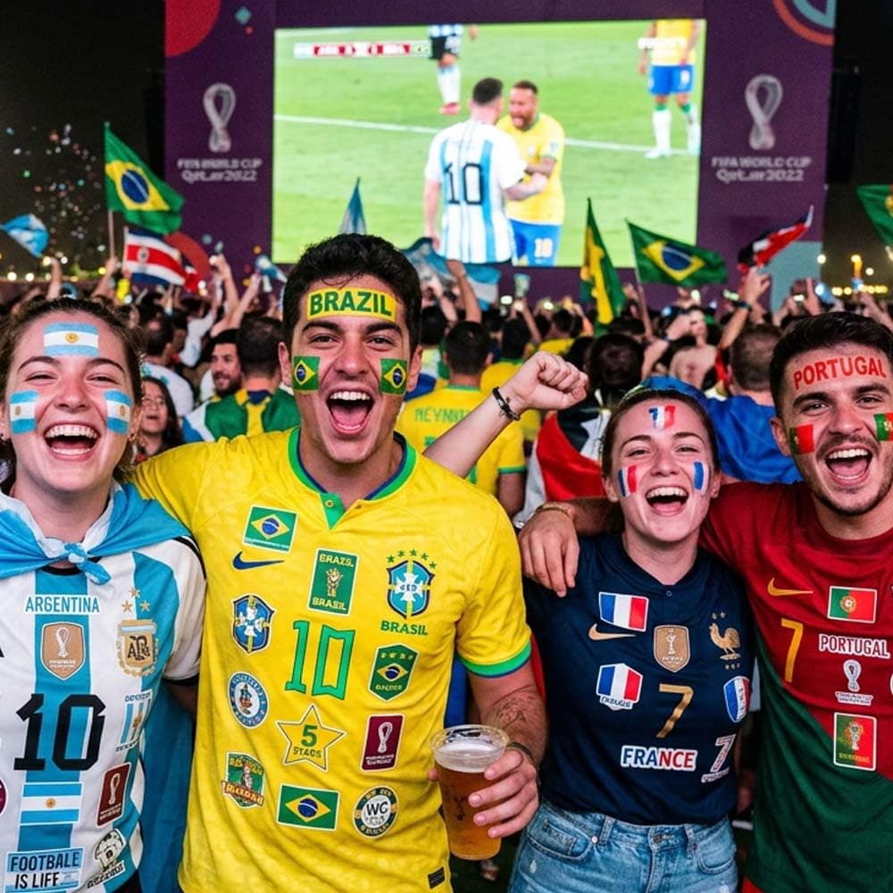 Multikulturelle Landesflaggen-Tattoos - Wasserdicht, für Sportveranstaltungen