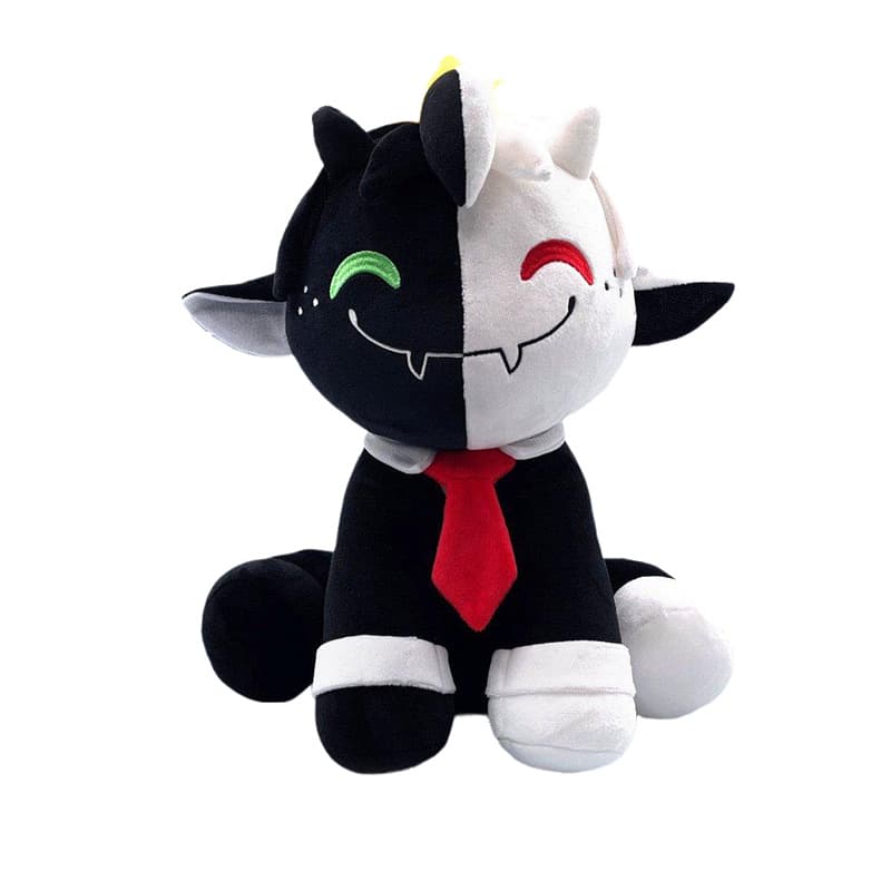 Black and White Plush Lamb Doll