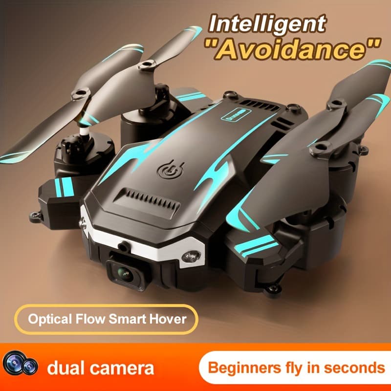 Voici la traduction du titre allemand en français :

S6 - Bleu, Orange - Double Caméra - Simple Objectif - RC-Hélicoptère