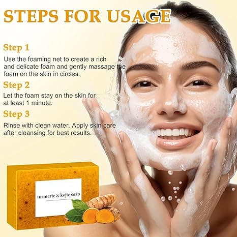 Turmeric Kojic Acid Aufhellendes Reinigungsseife