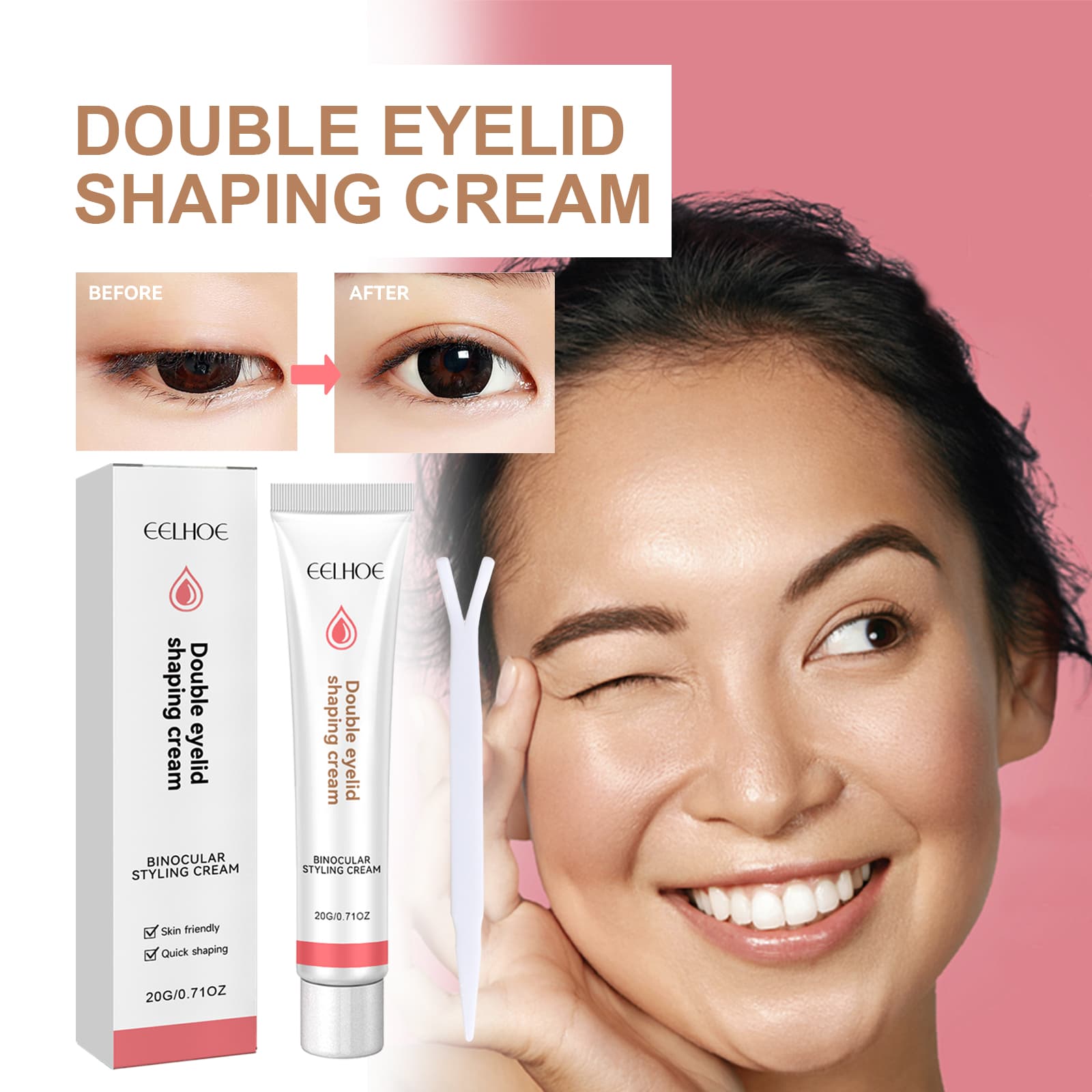 Crema per la modellatura delle palpebre doppie