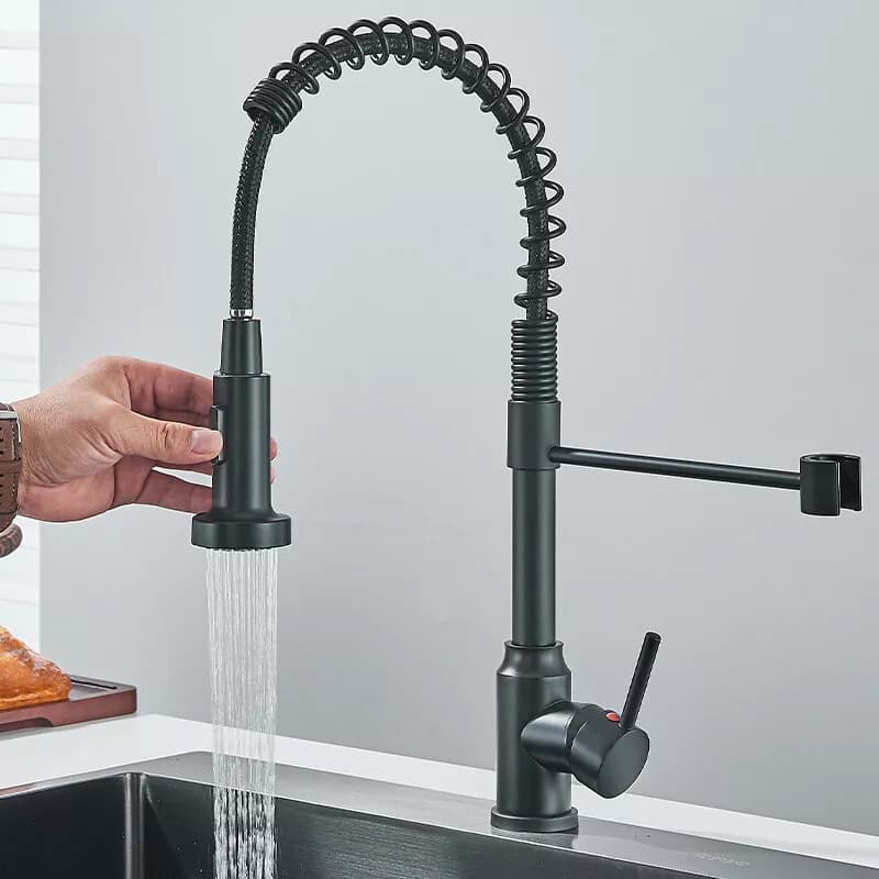 Grifo de cocina extraíble con rociador y giro 360 grados