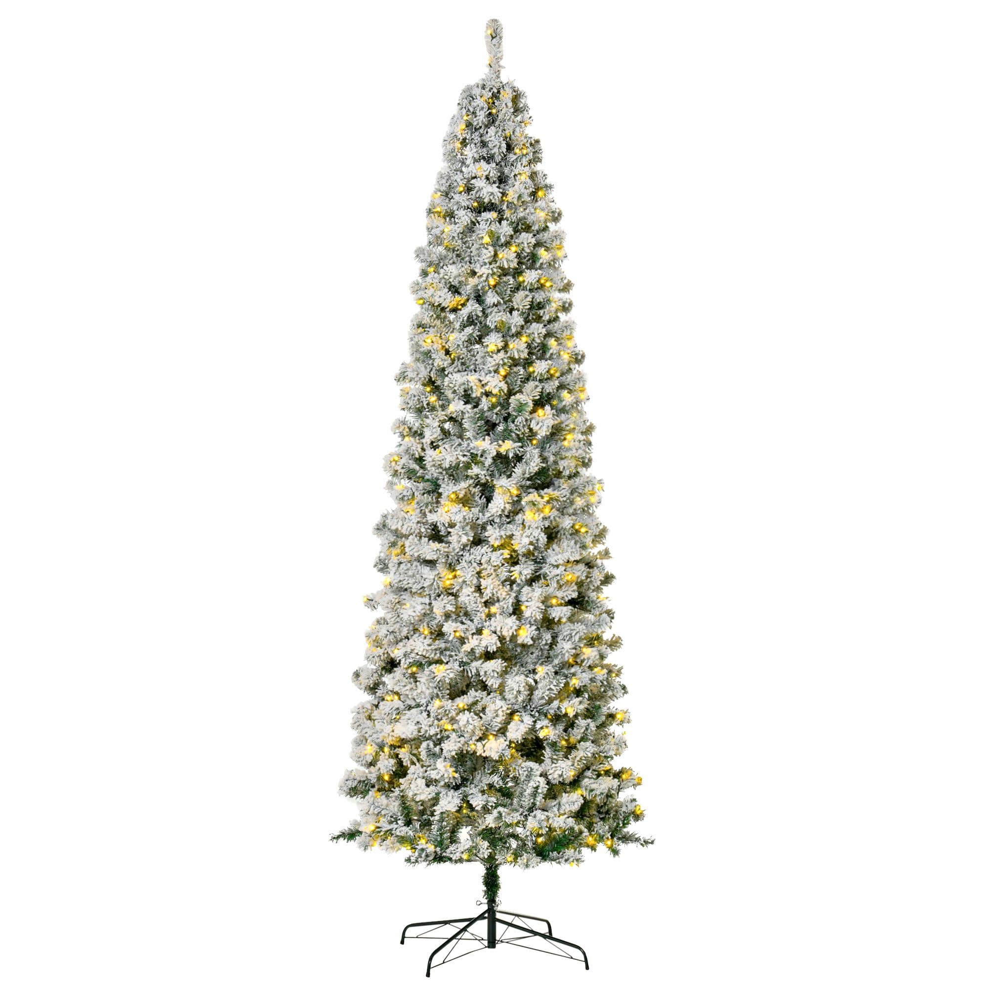 9 Fuß Slim Xmas Tree mit Warmweißer LED-Beleuchtung