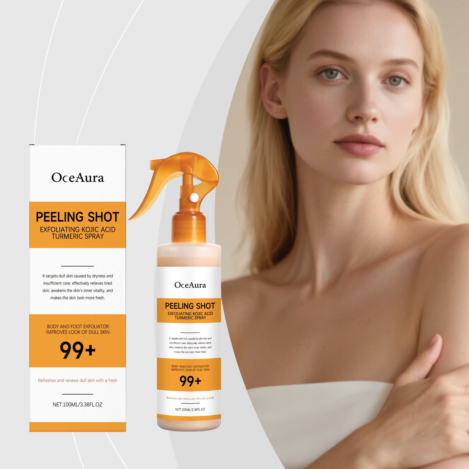 Acido Kojico Curcuma Esfoliante Spray
