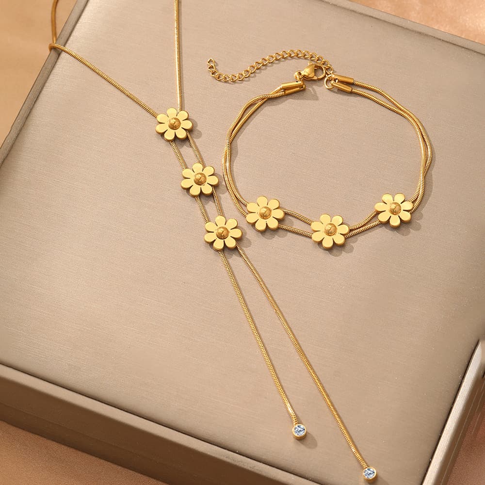 Collana a serratura a forma di serpente tridimensionale, set di due pezzi