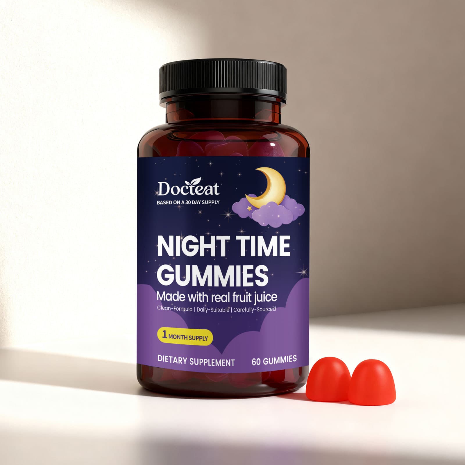 Tratamiento Nocturno para aliviar el Estrés, Gominolas de Snack Diario