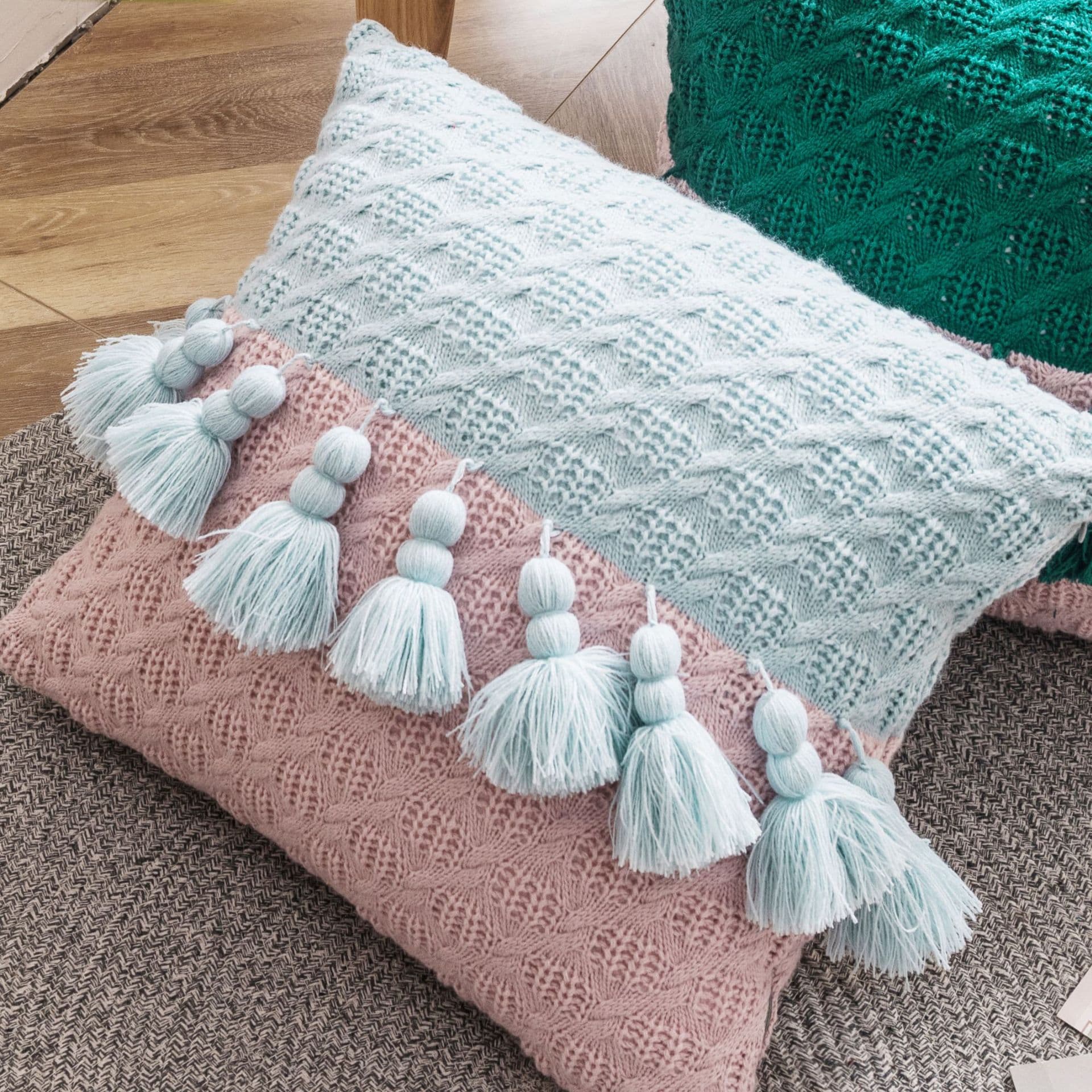 Geflochtenes Reise Office Kissen Nackenstütze Memory Foam