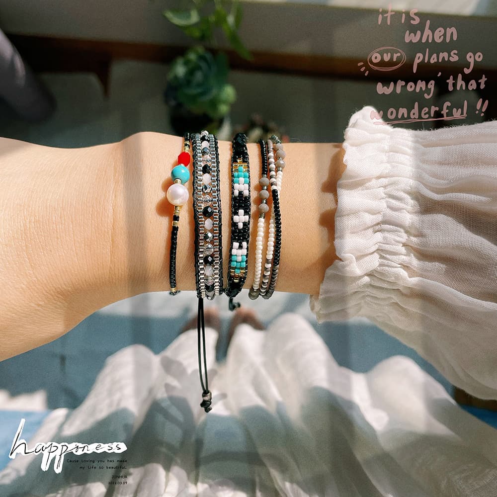 Bracelet en cristal de Feng Shui ethnique