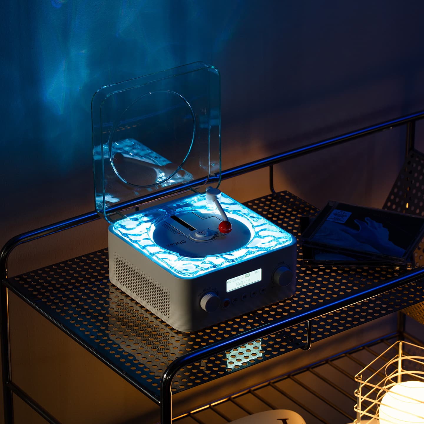 Player Ondulazione Acqua Bluetooth Audio Vinile Schermo Retro Audio CD Bluetooth Macchina tutto in uno