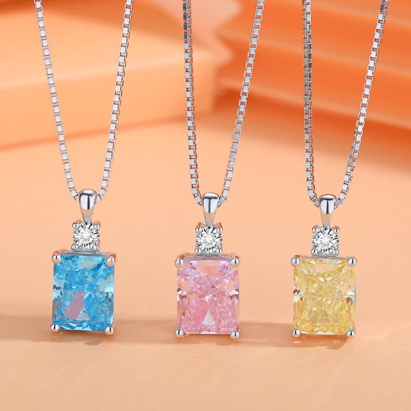 Collana con collo di bottiglia del profumo in argento S925 per donne