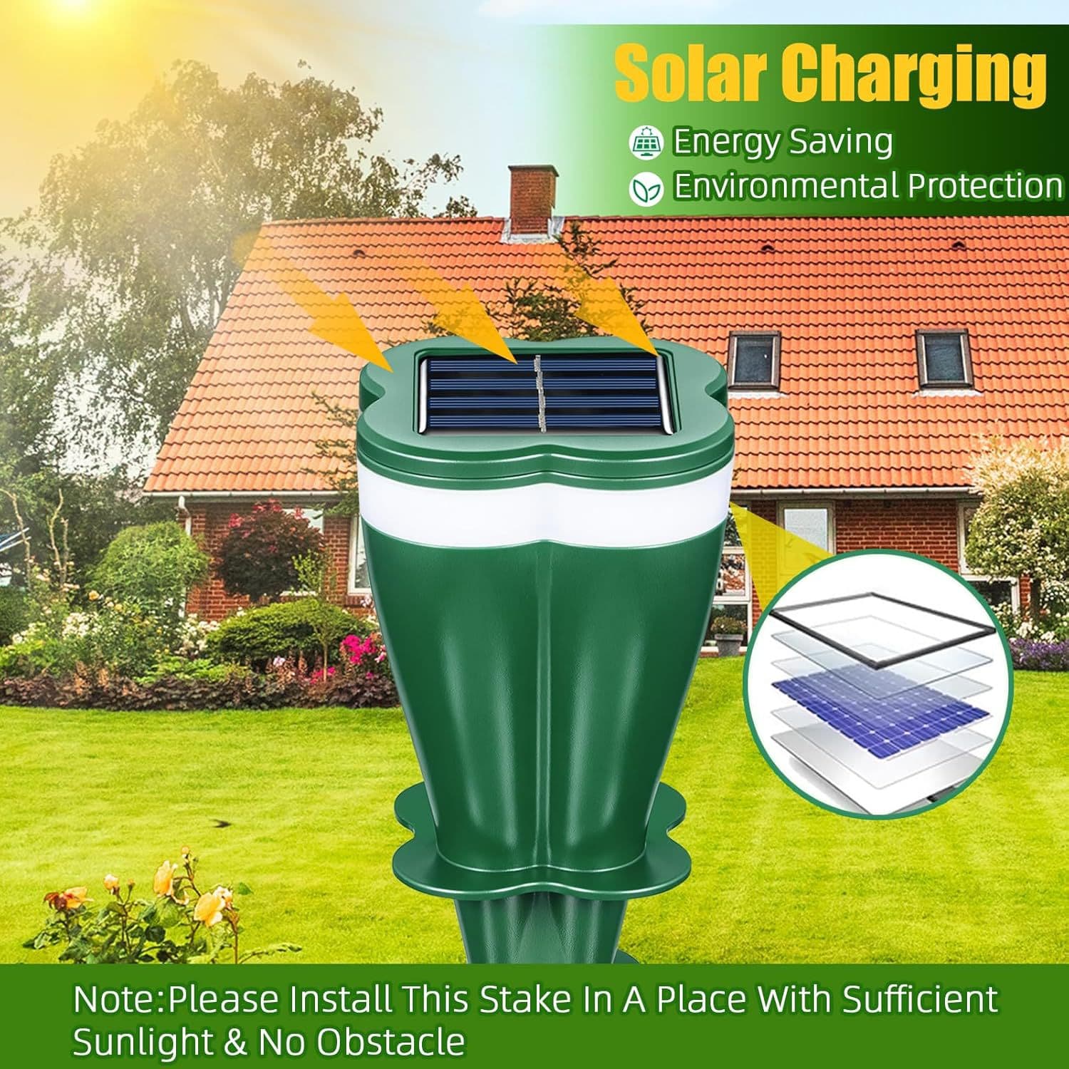 Outdoor Solar Energy Rat Repellent Snake Repellent Spiral