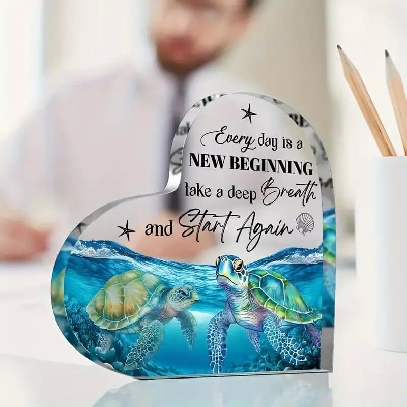 Acryl-Schmuckherz-Bastel-Gedenkgeschenk
