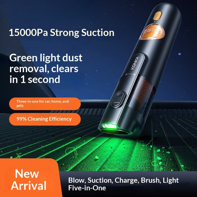 مكنسة روبوت يدوية لاسلكية للسيارة، مكنسة صغيرة قوية USB-C