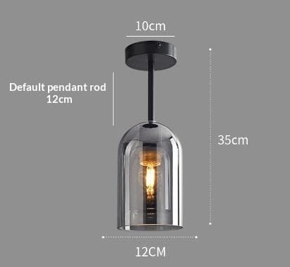 Minimalistisches Glas-Halleneinbaustrahler im skandinavischen Stil