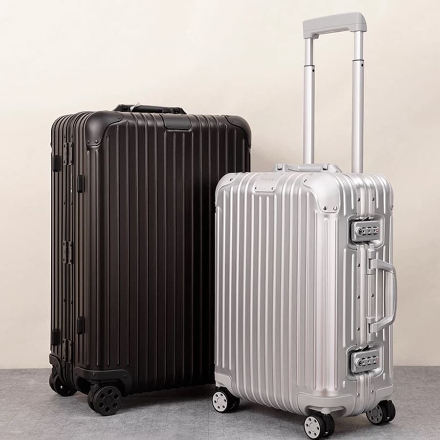 Valigia da viaggio per affari con trolley e guscio in lega