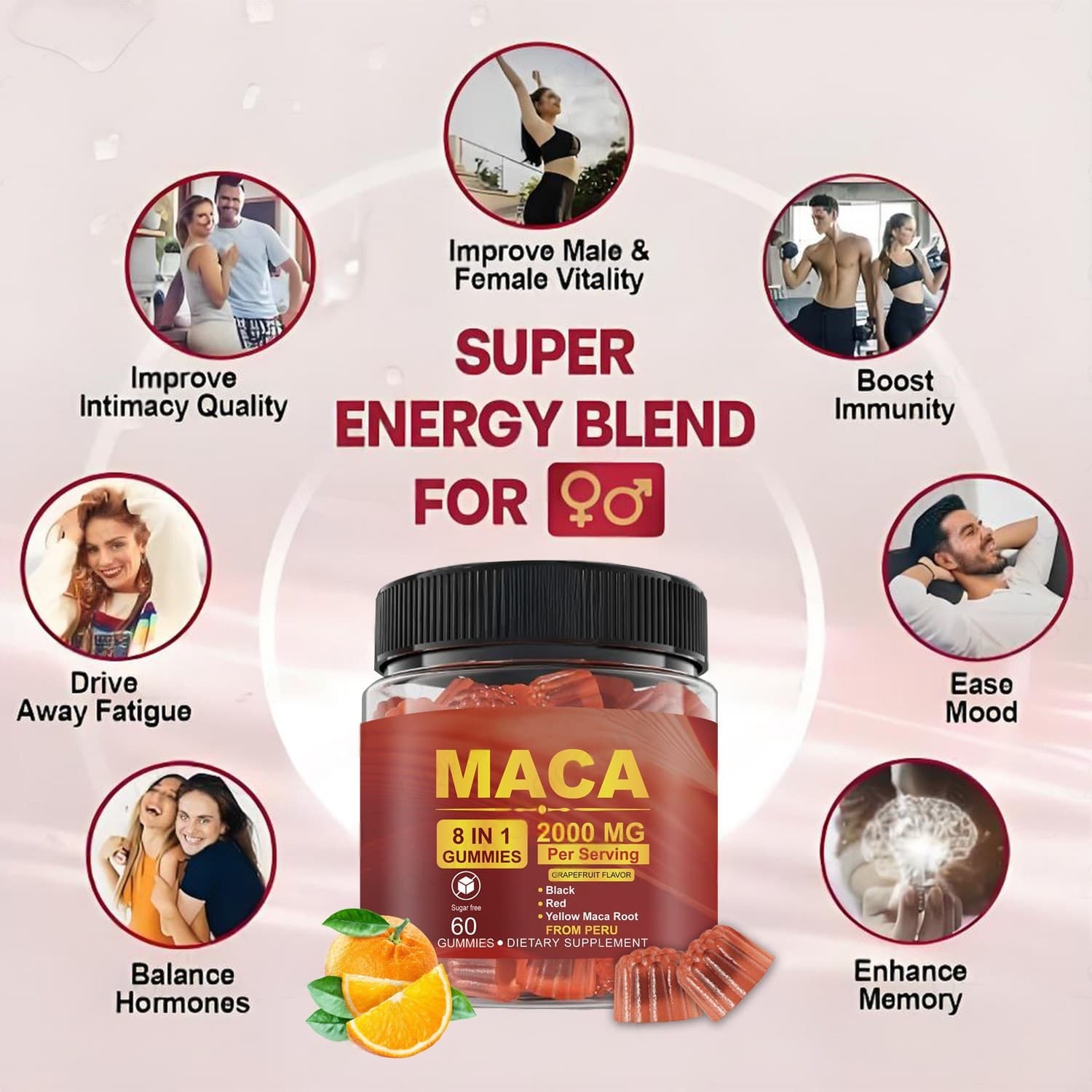 Gominolas de raíz de maca Chivo en celo