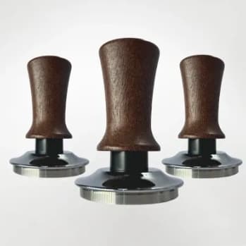 Coffee Leveling Vibrating Tamper With Wooden Handle Coffee Tool